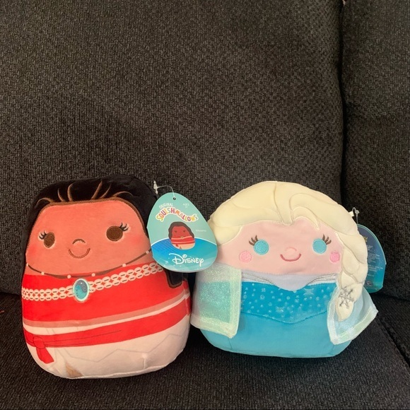 Disney Accessories - 🦩NWT Disney Squishmallows Moana And Frozen Elsa 6.5” HTF Princess
